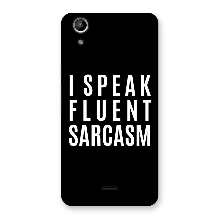 Fluent Sarcasm Back Case for Micromax Canvas Selfie Lens Q345