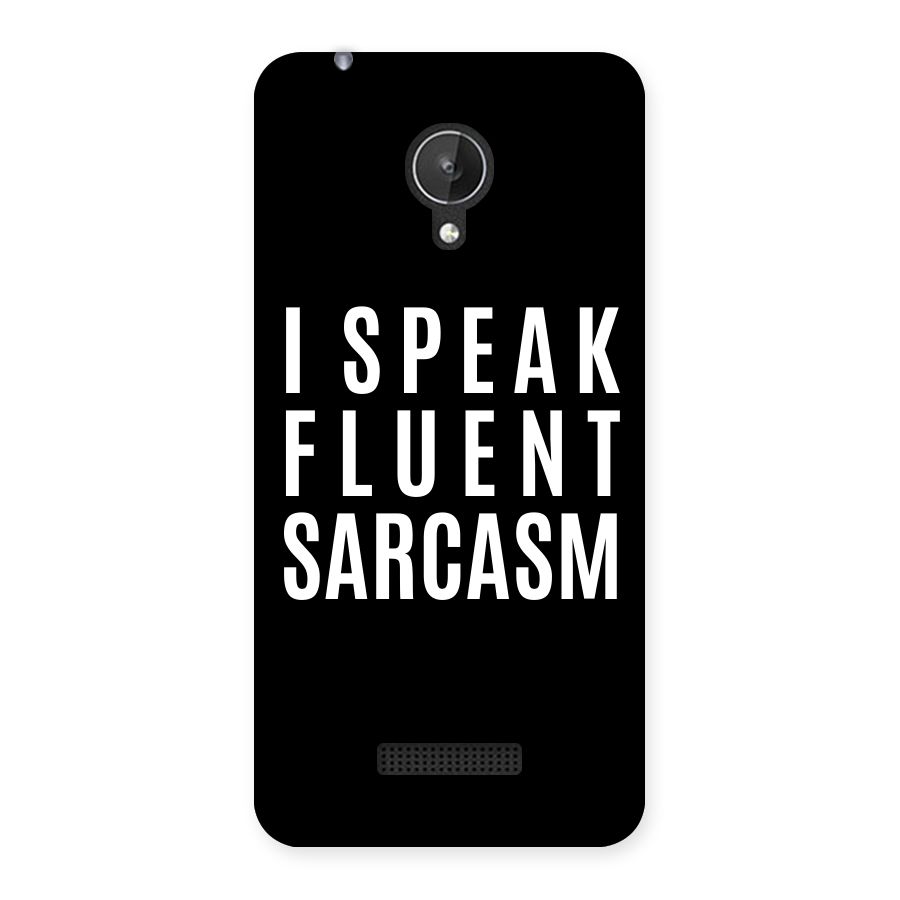 Fluent Sarcasm Back Case for Micromax Canvas Spark Q380