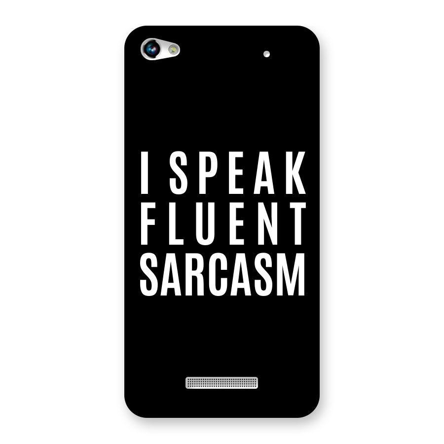 Fluent Sarcasm Back Case for Micromax Hue 2