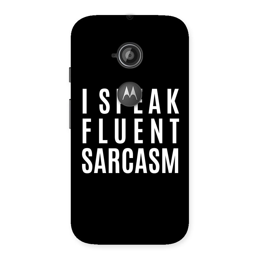 Fluent Sarcasm Back Case for Moto E 2nd Gen
