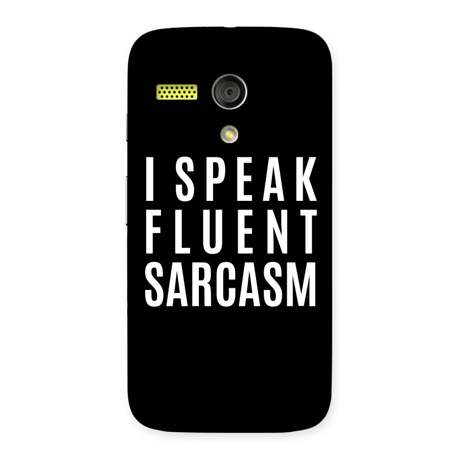 Fluent Sarcasm Back Case for Moto G