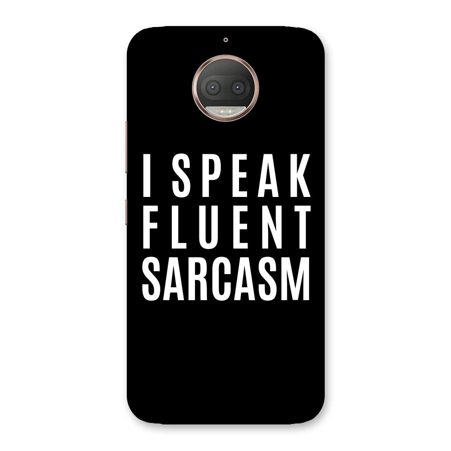Fluent Sarcasm Back Case for Moto G5s Plus