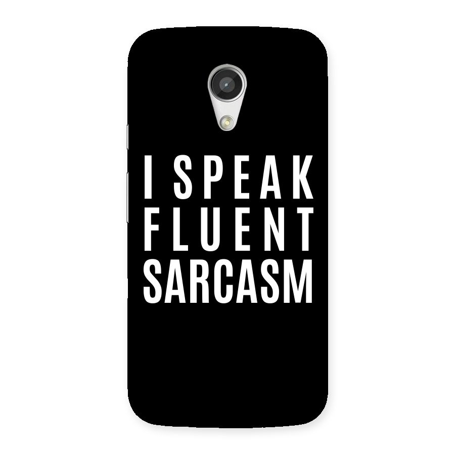 Fluent Sarcasm Back Case for Moto G 2nd Gen