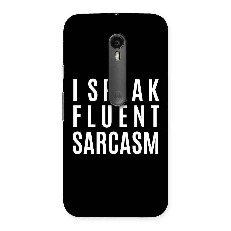 Fluent Sarcasm Back Case for Moto G Turbo