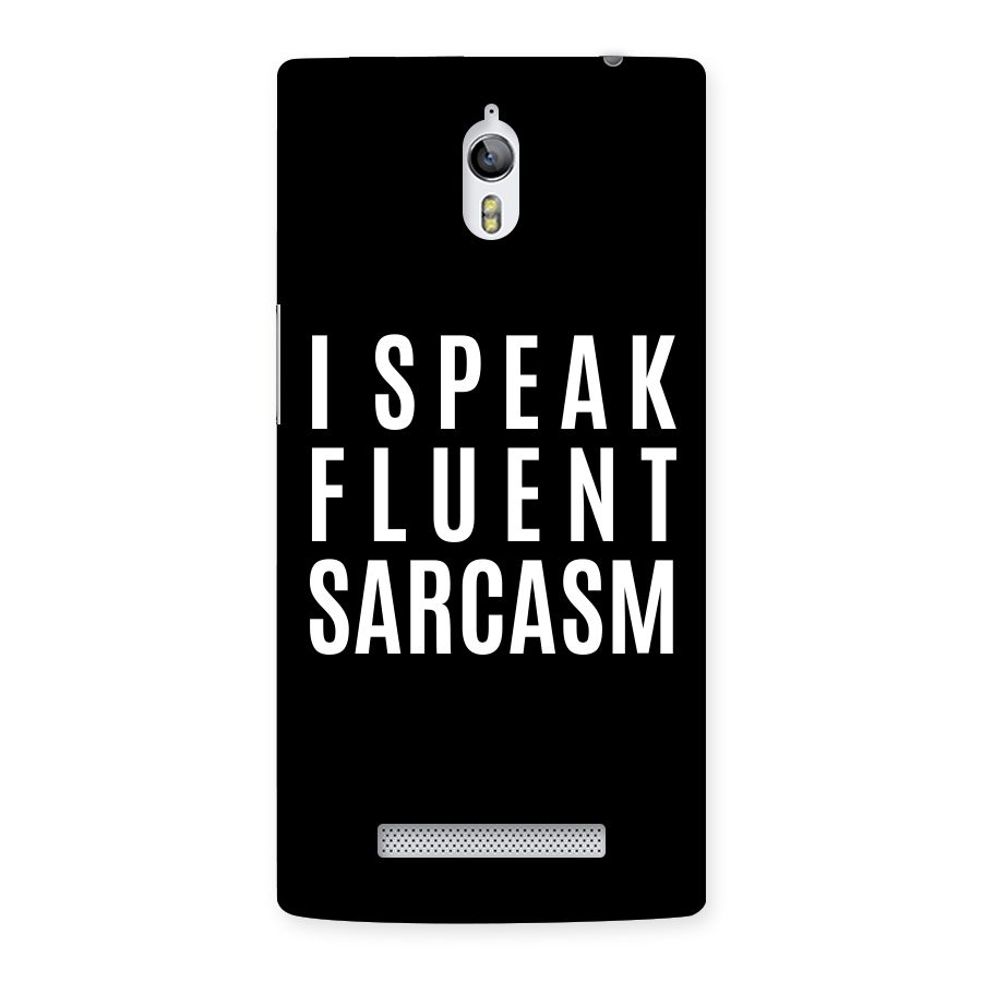 Fluent Sarcasm Back Case for Oppo Find 7