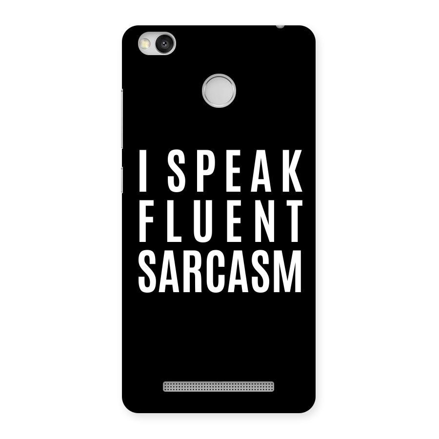Fluent Sarcasm Back Case for Redmi 3S Prime