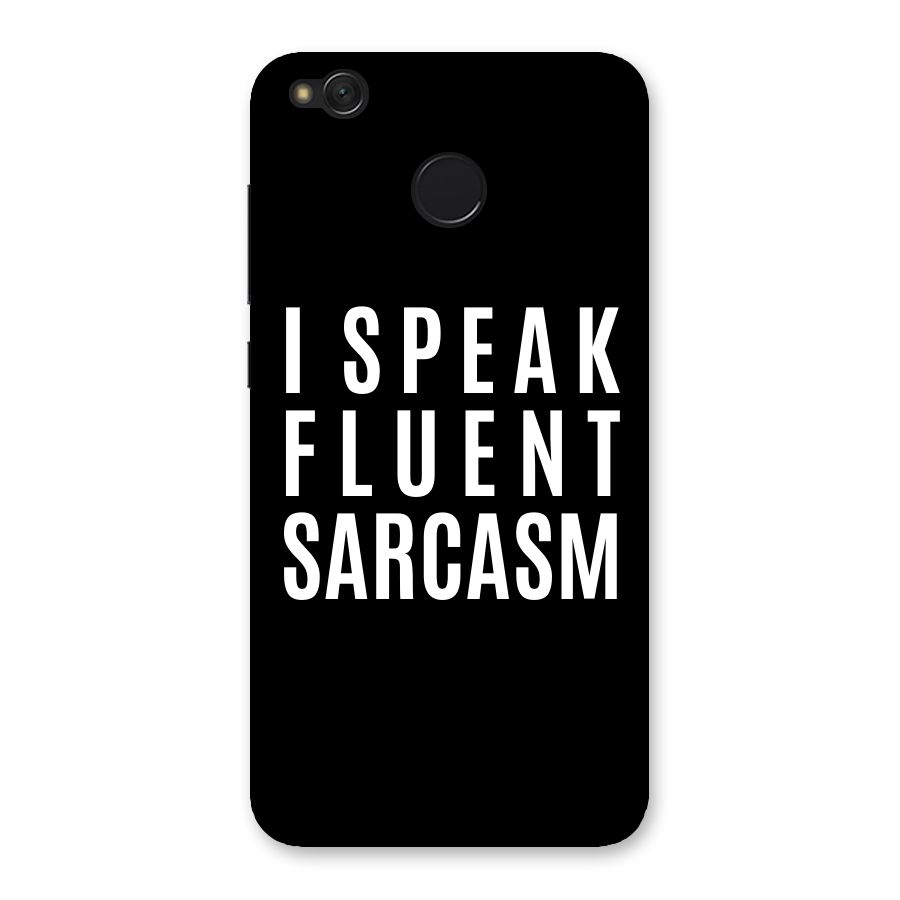 Fluent Sarcasm Back Case for Redmi 4