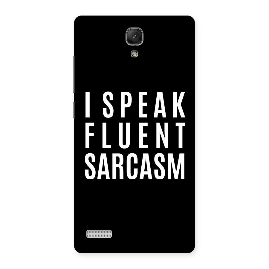 Fluent Sarcasm Back Case for Redmi Note
