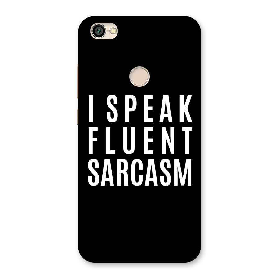 Fluent Sarcasm Back Case for Redmi Y1 2017