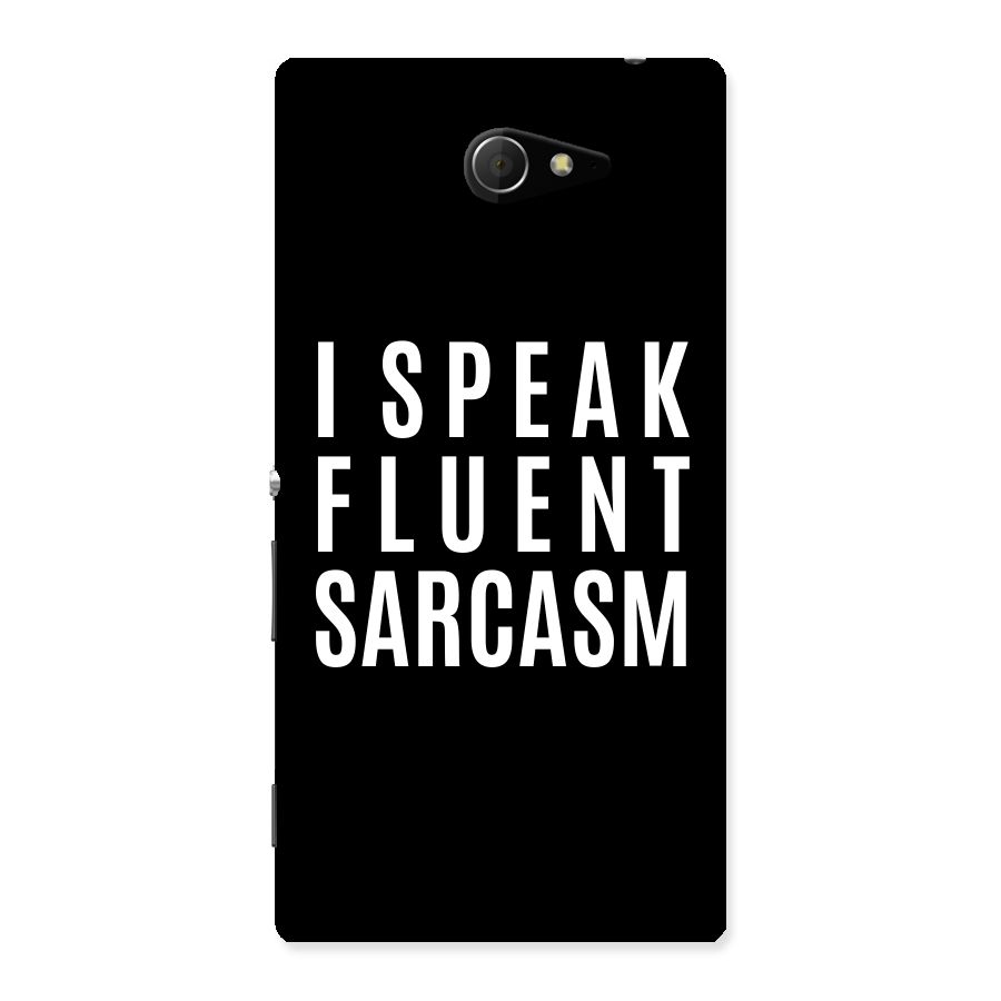 Fluent Sarcasm Back Case for Sony Xperia M2