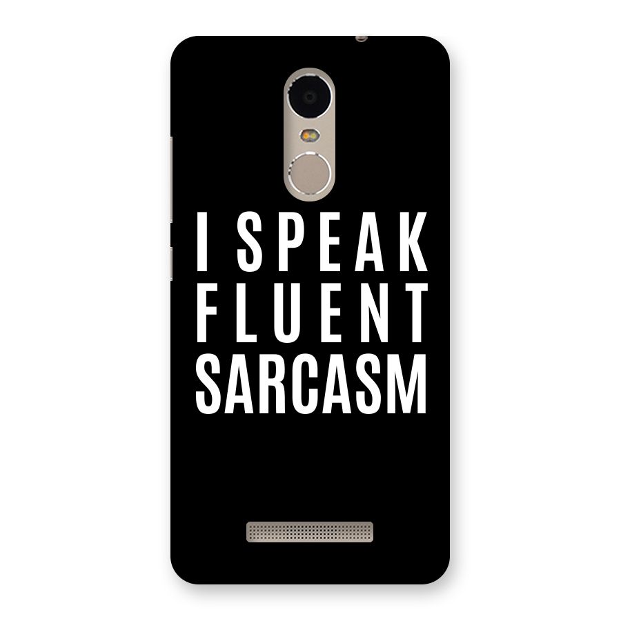 Fluent Sarcasm Back Case for Xiaomi Redmi Note 3
