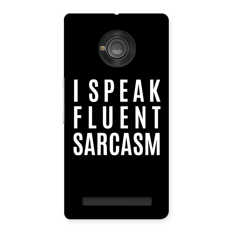 Fluent Sarcasm Back Case for Yu Yunique