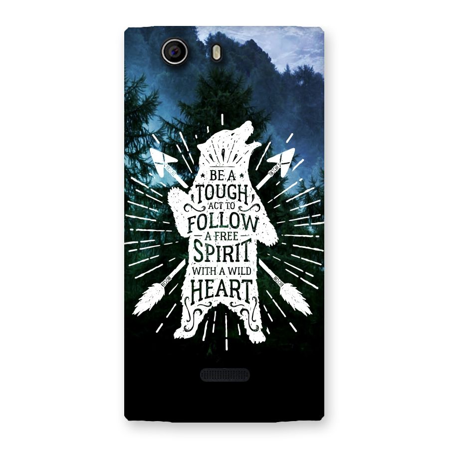 Follow Spirit Heart Back Case for Canvas Nitro 2 E311