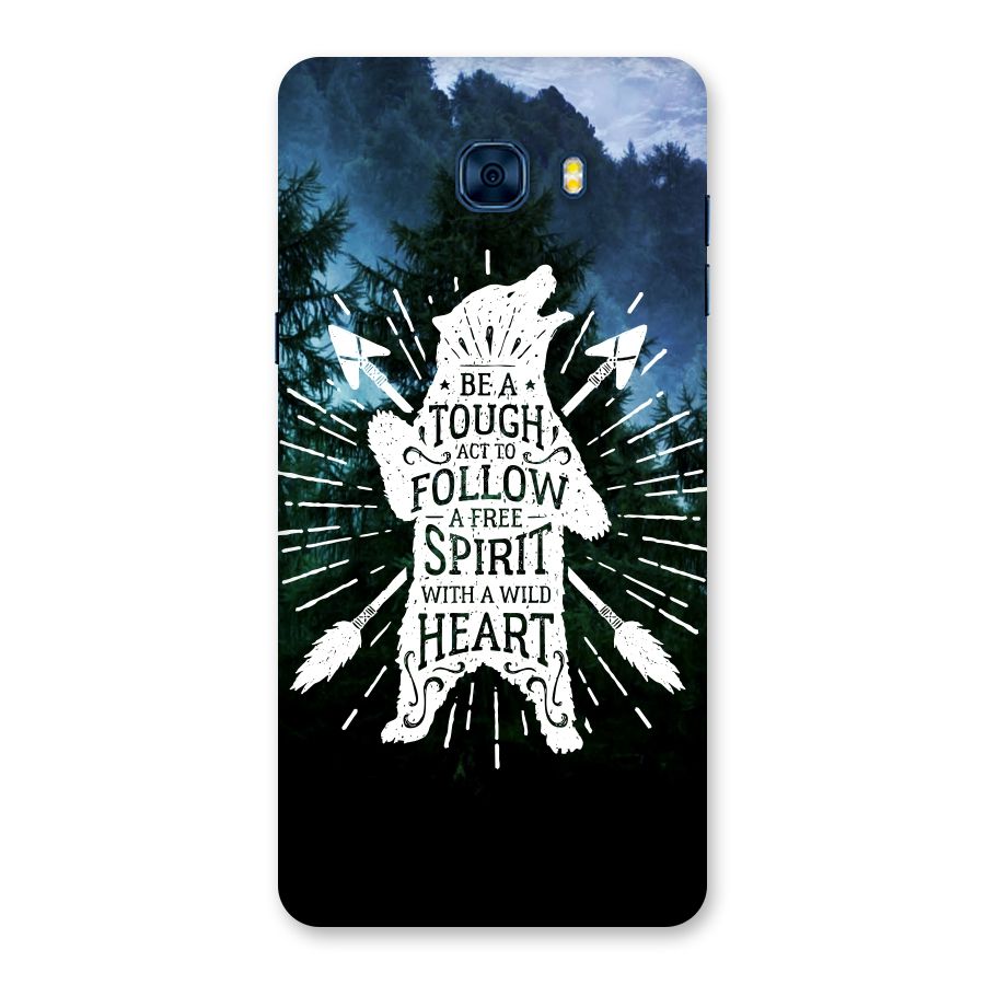 Follow Spirit Heart Back Case for Galaxy C7 Pro
