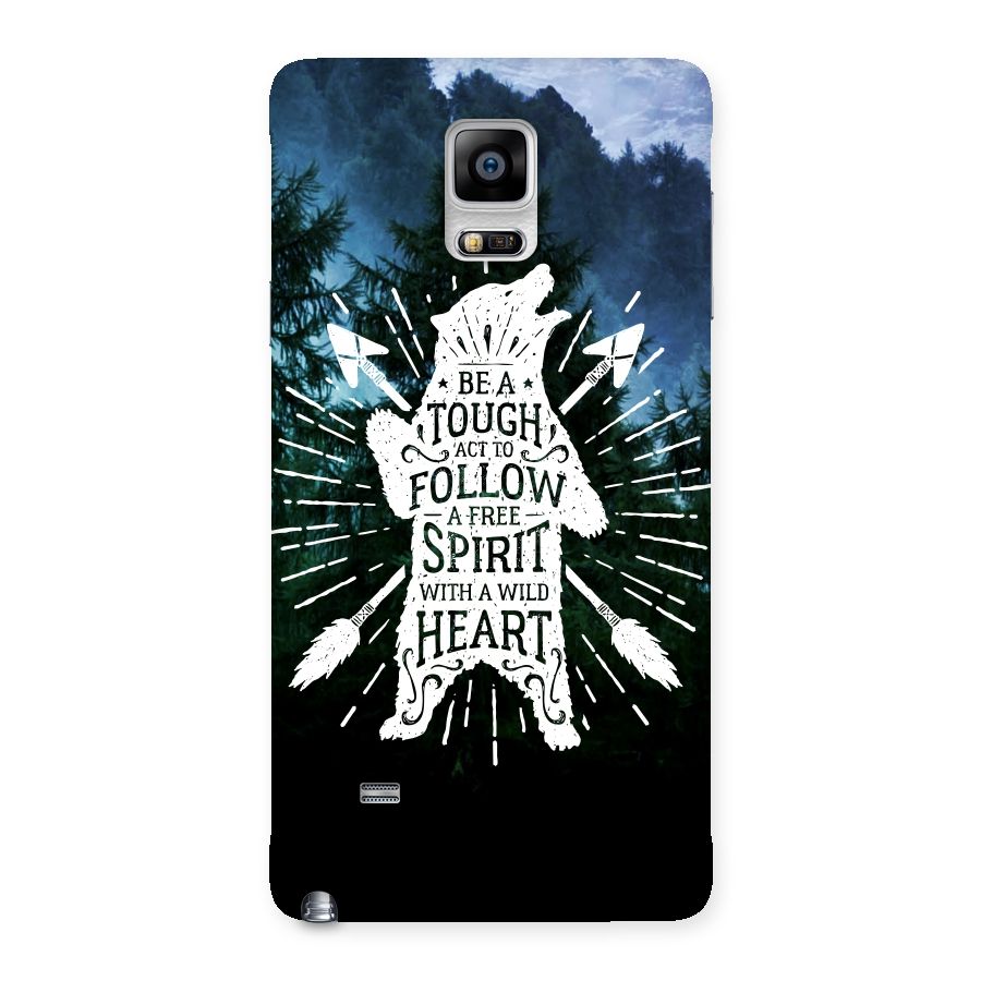 Follow Spirit Heart Back Case for Galaxy Note 4