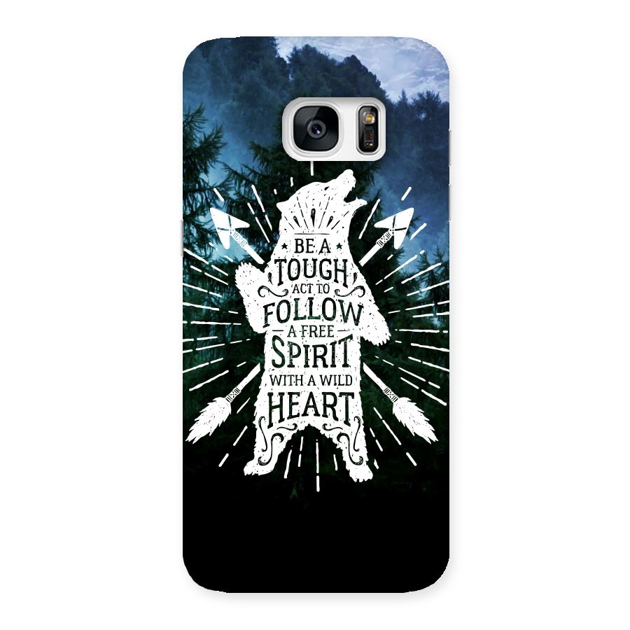 Follow Spirit Heart Back Case for Galaxy S7 Edge