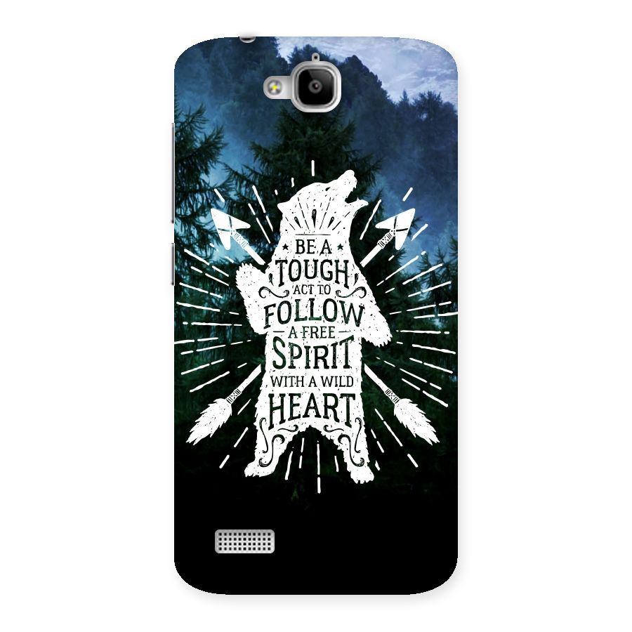 Follow Spirit Heart Back Case for Honor Holly