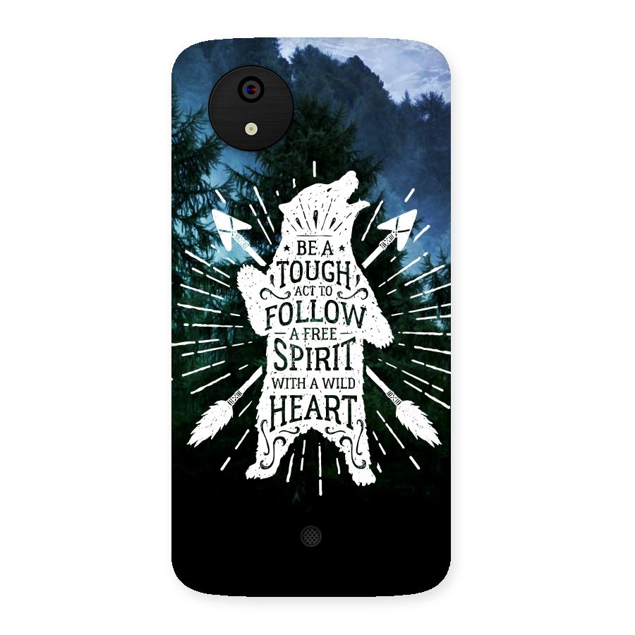 Follow Spirit Heart Back Case for Micromax Canvas A1