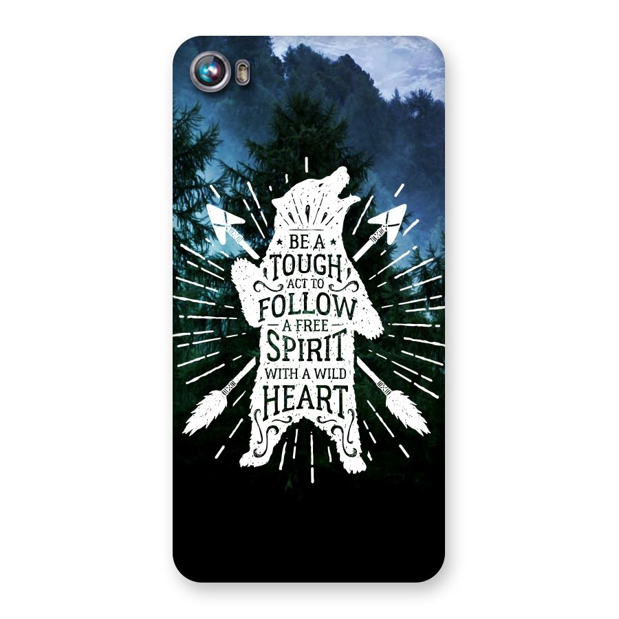 Follow Spirit Heart Back Case for Micromax Canvas Fire 4 A107