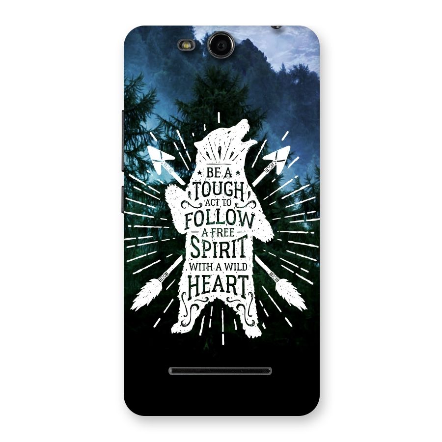 Follow Spirit Heart Back Case for Micromax Canvas Juice 3 Q392