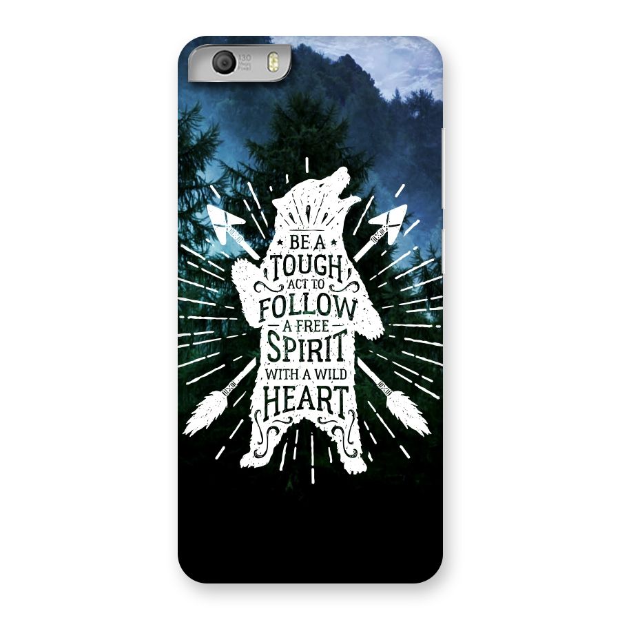 Follow Spirit Heart Back Case for Micromax Canvas Knight 2