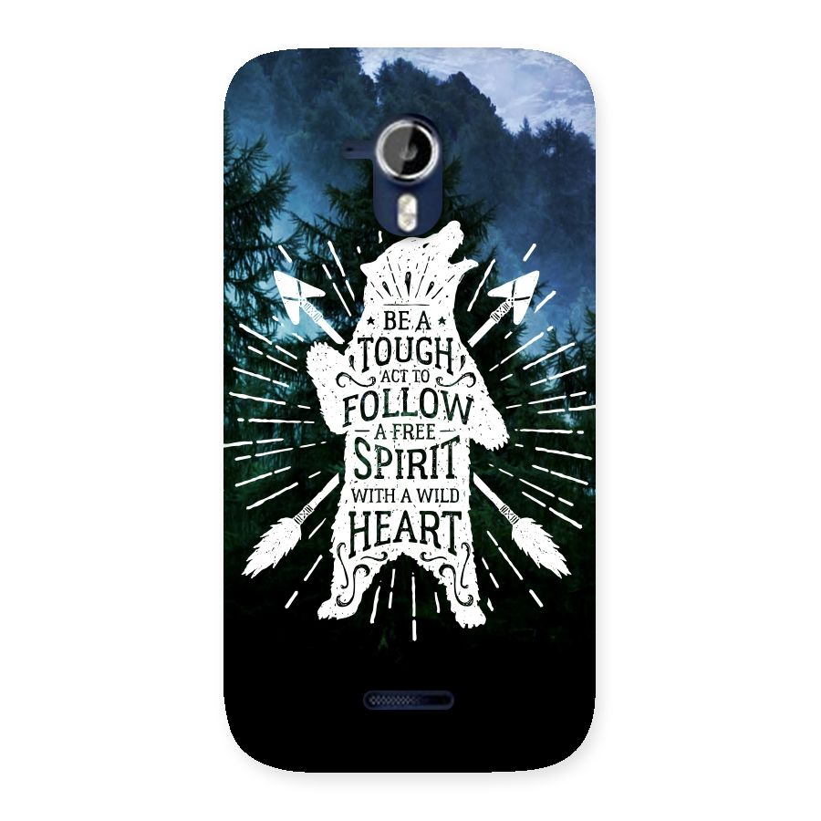 Follow Spirit Heart Back Case for Micromax Canvas Magnus A117