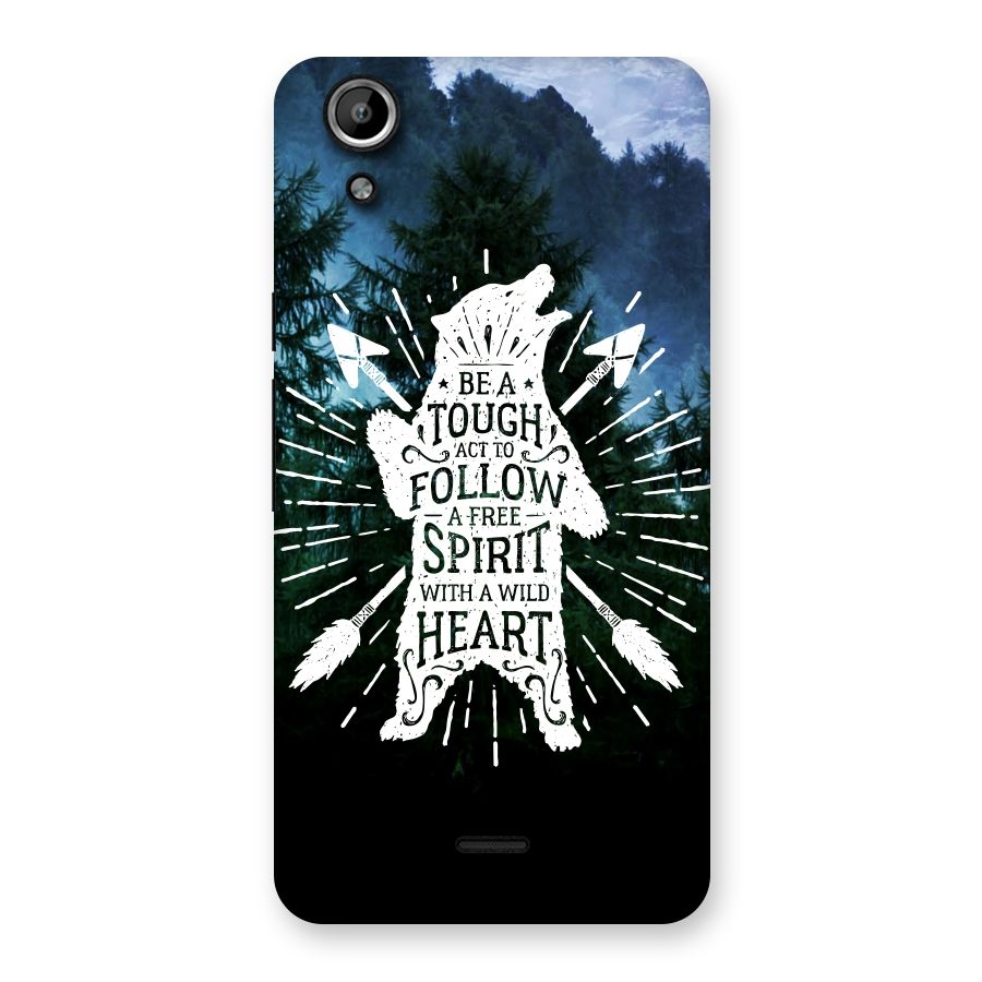 Follow Spirit Heart Back Case for Micromax Canvas Selfie Lens Q345