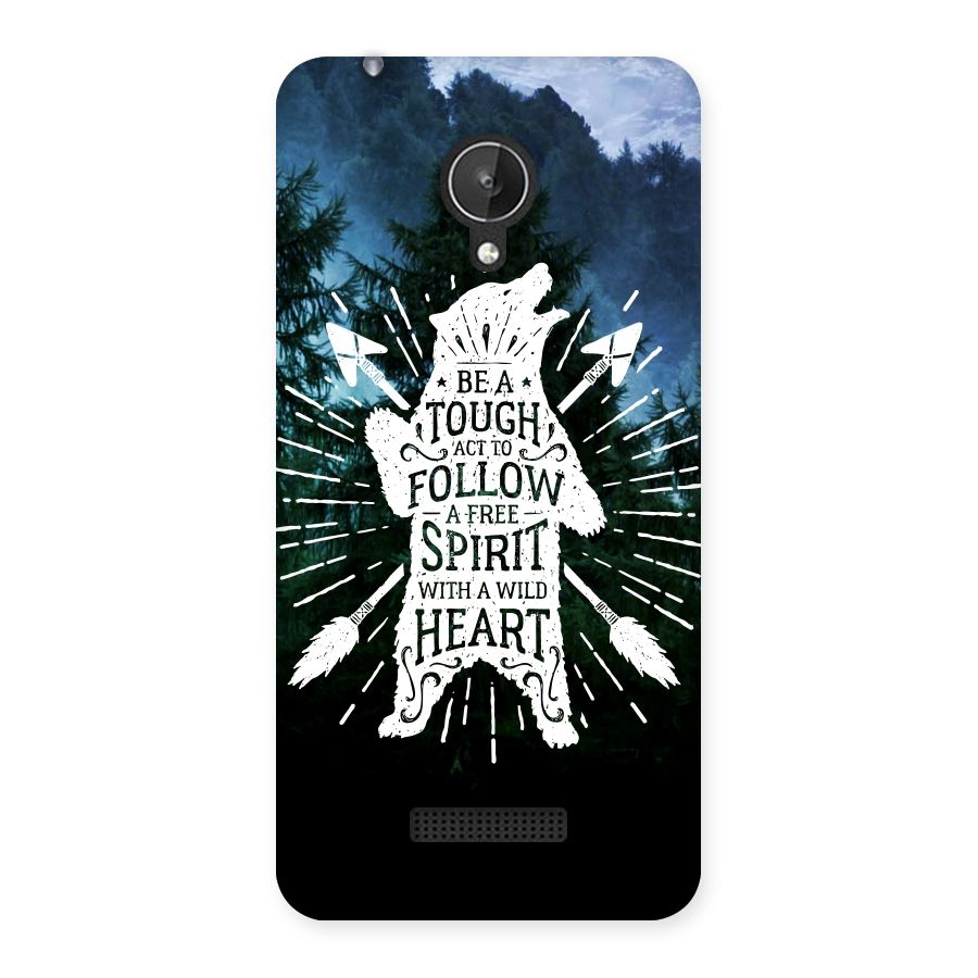 Follow Spirit Heart Back Case for Micromax Canvas Spark Q380