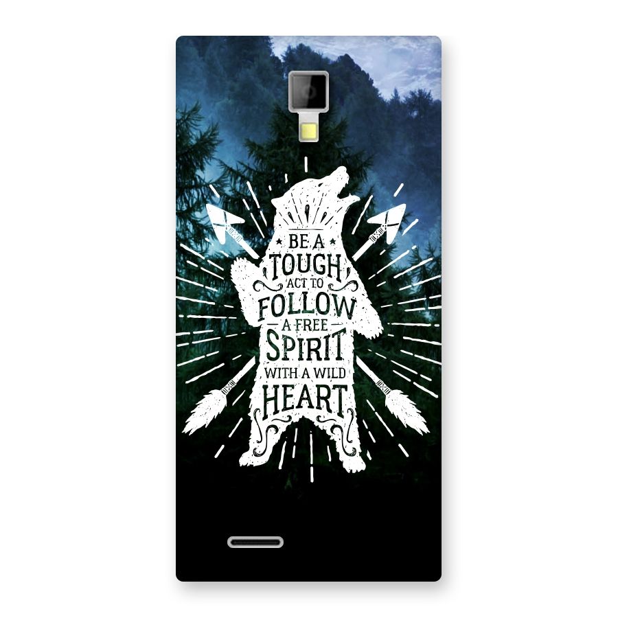 Follow Spirit Heart Back Case for Micromax Canvas Xpress A99