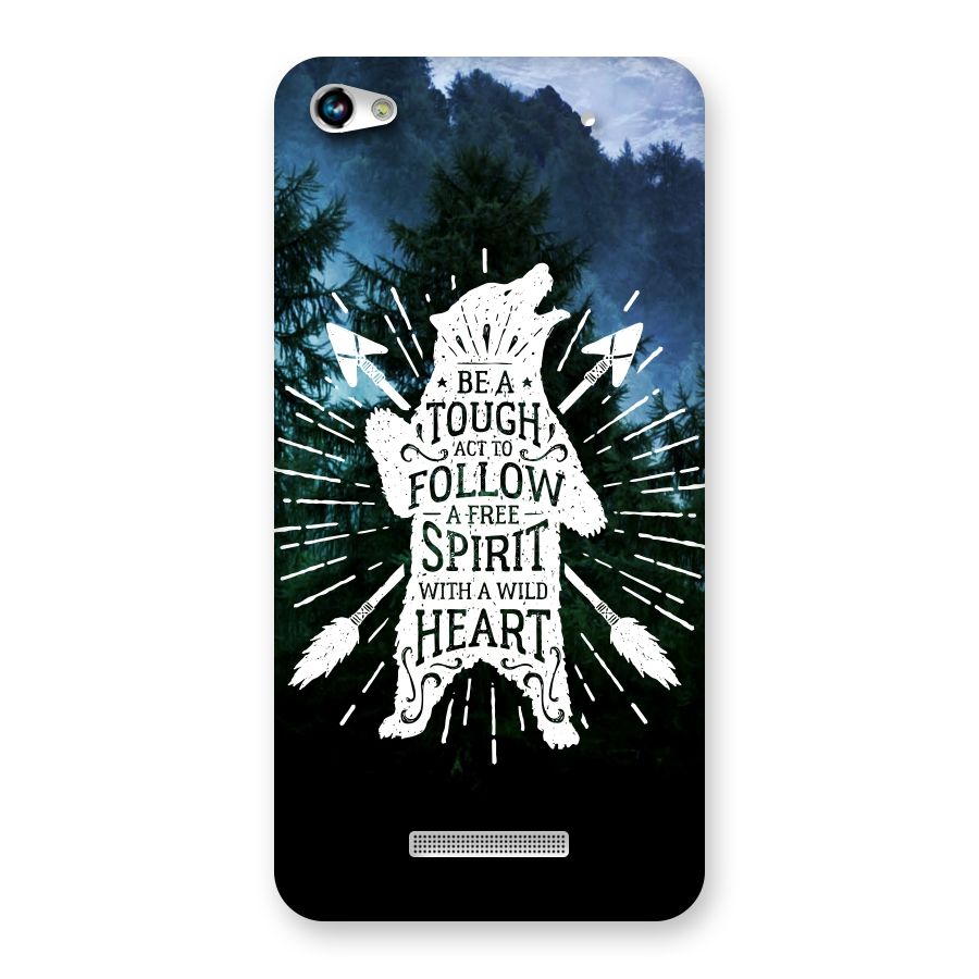 Follow Spirit Heart Back Case for Micromax Hue 2