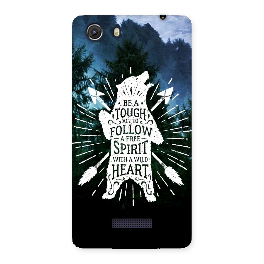 Follow Spirit Heart Back Case for Micromax Unite 3