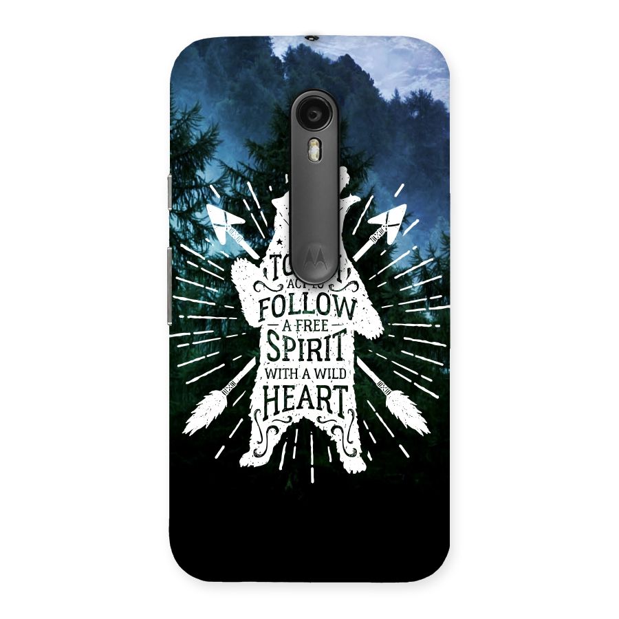 Follow Spirit Heart Back Case for Moto G Turbo
