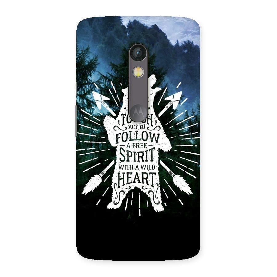 Follow Spirit Heart Back Case for Moto X Play