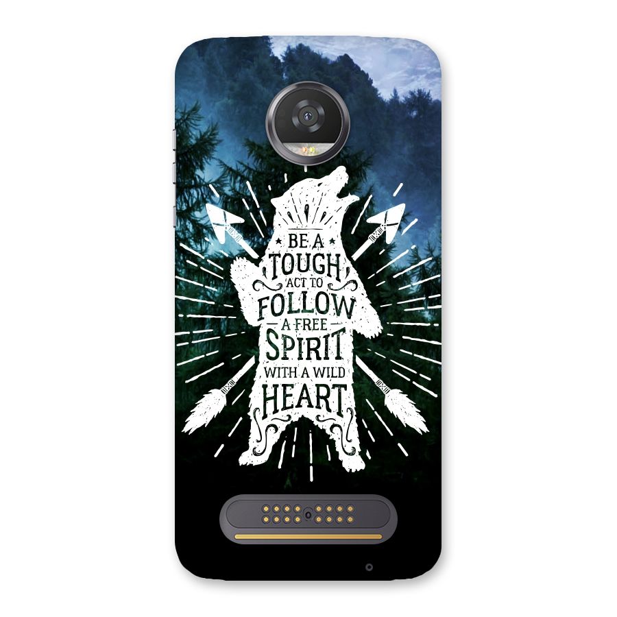 Follow Spirit Heart Back Case for Moto Z2 Play