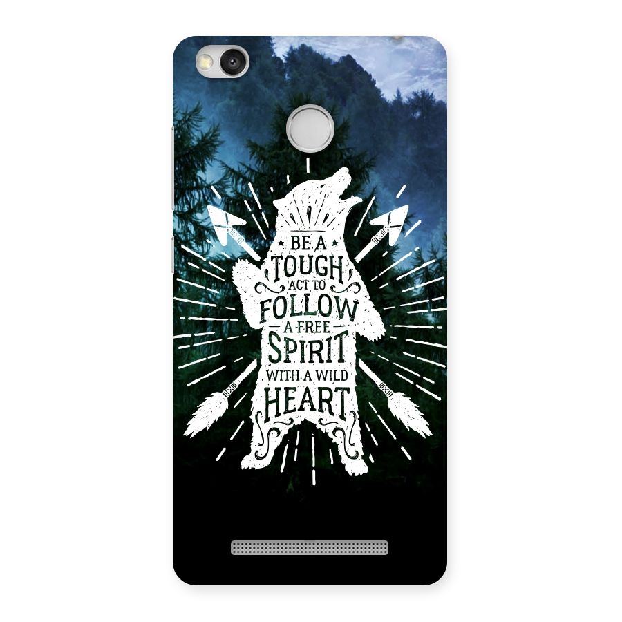 Follow Spirit Heart Back Case for Redmi 3S Prime
