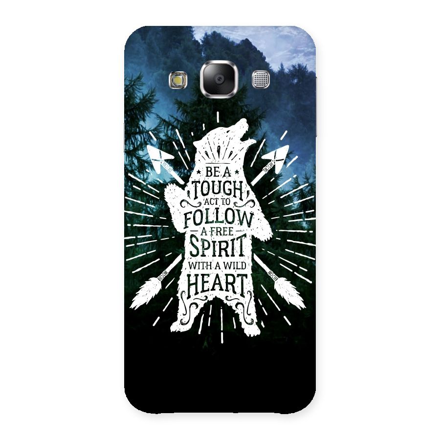 Follow Spirit Heart Back Case for Samsung Galaxy E5