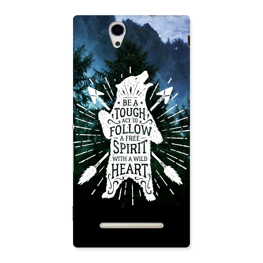 Follow Spirit Heart Back Case for Sony Xperia C3
