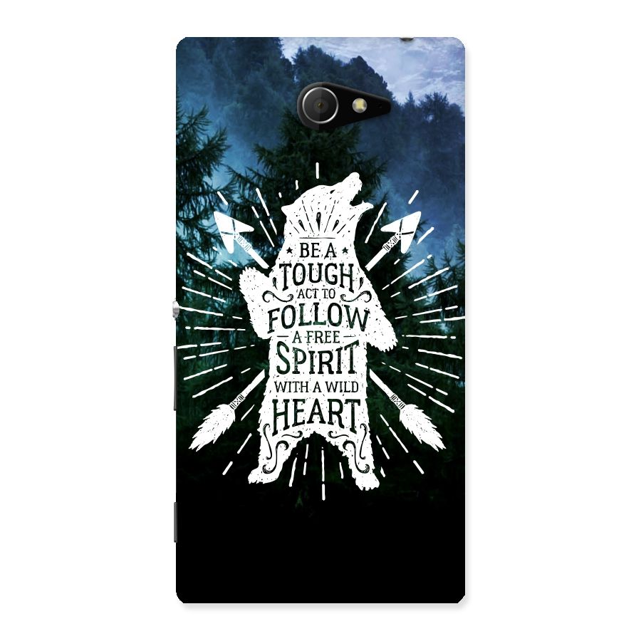 Follow Spirit Heart Back Case for Sony Xperia M2