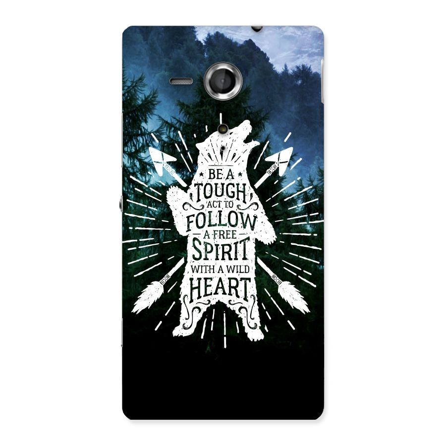Follow Spirit Heart Back Case for Sony Xperia SP
