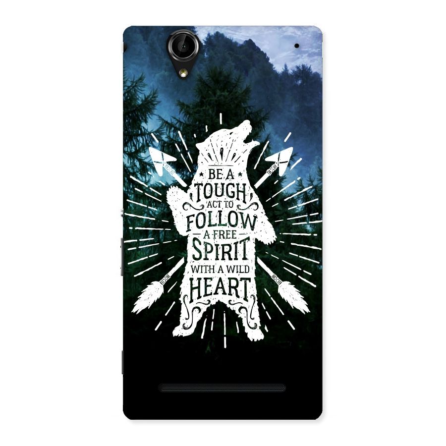 Follow Spirit Heart Back Case for Sony Xperia T2