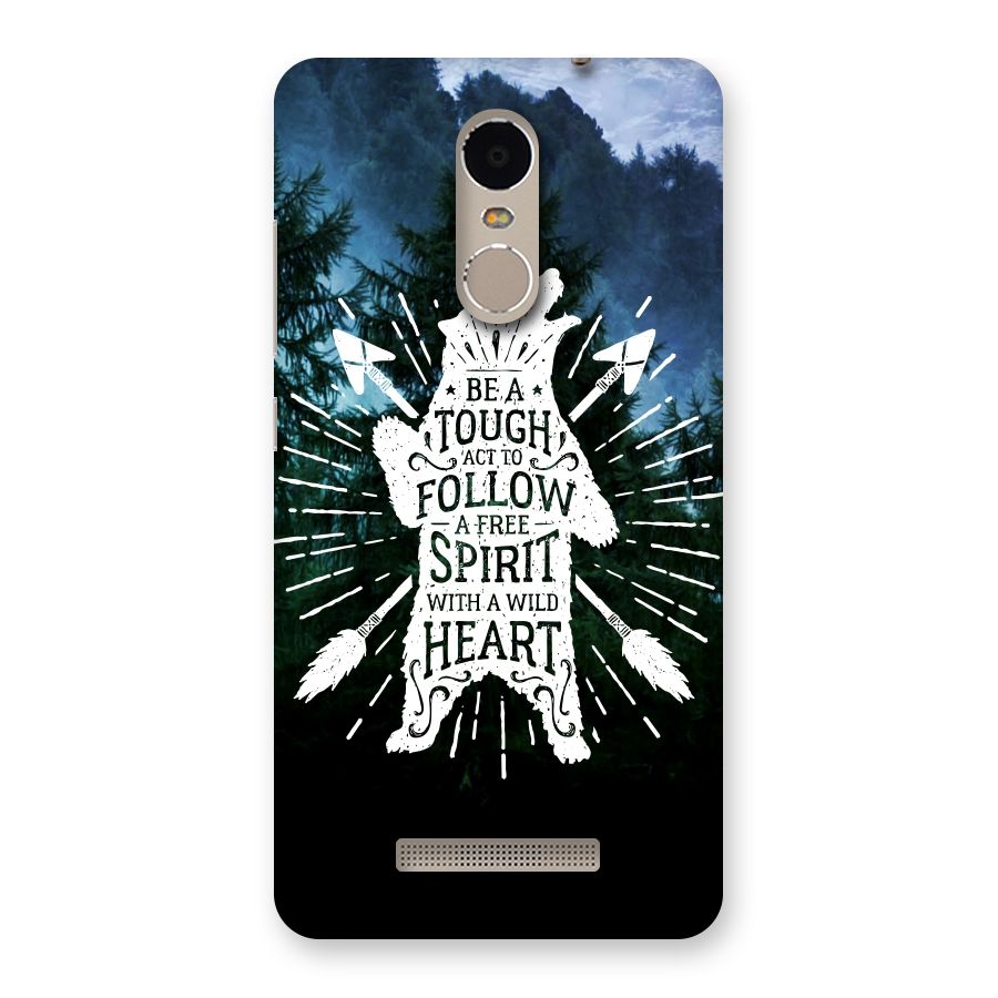 Follow Spirit Heart Back Case for Xiaomi Redmi Note 3