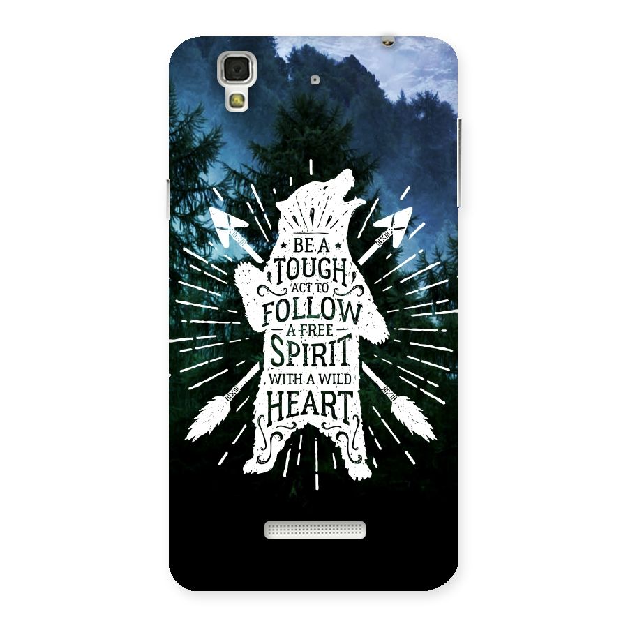 Follow Spirit Heart Back Case for YU Yureka Plus