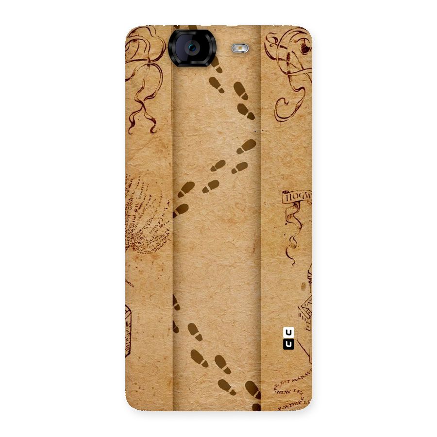 Footsteps Back Case for Canvas Knight A350