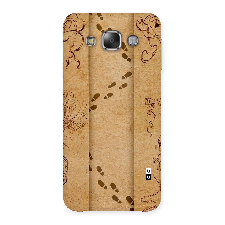 Footsteps Back Case for Galaxy E7