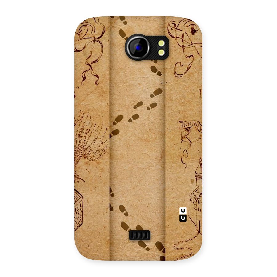 Footsteps Back Case for Micromax Canvas 2 A110