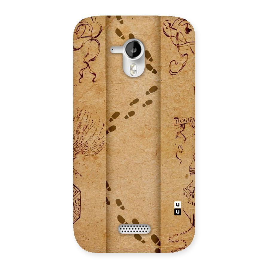 Footsteps Back Case for Micromax Canvas HD A116