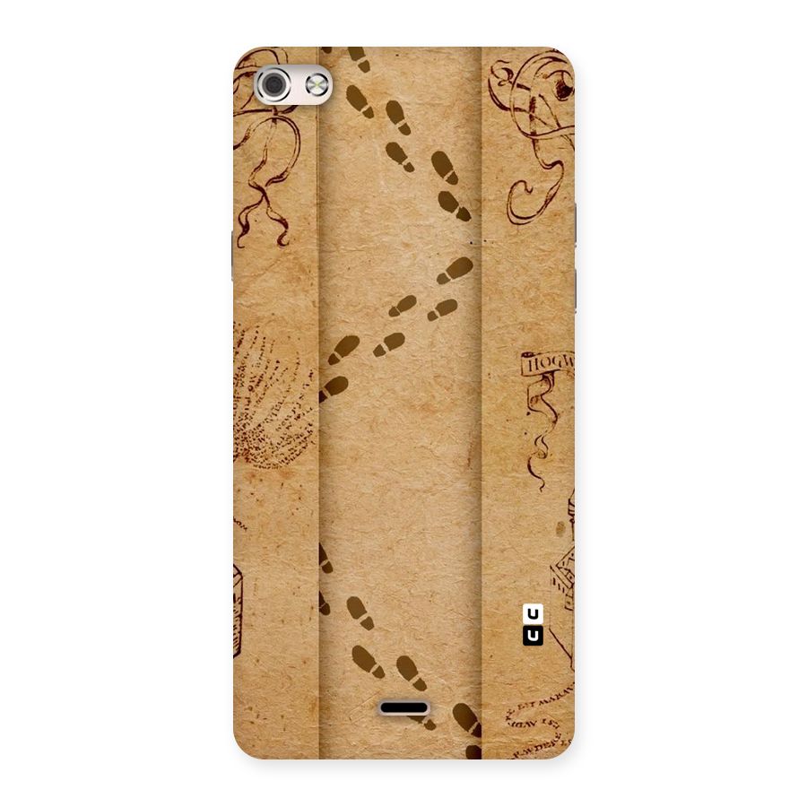 Footsteps Back Case for Micromax Canvas Silver 5