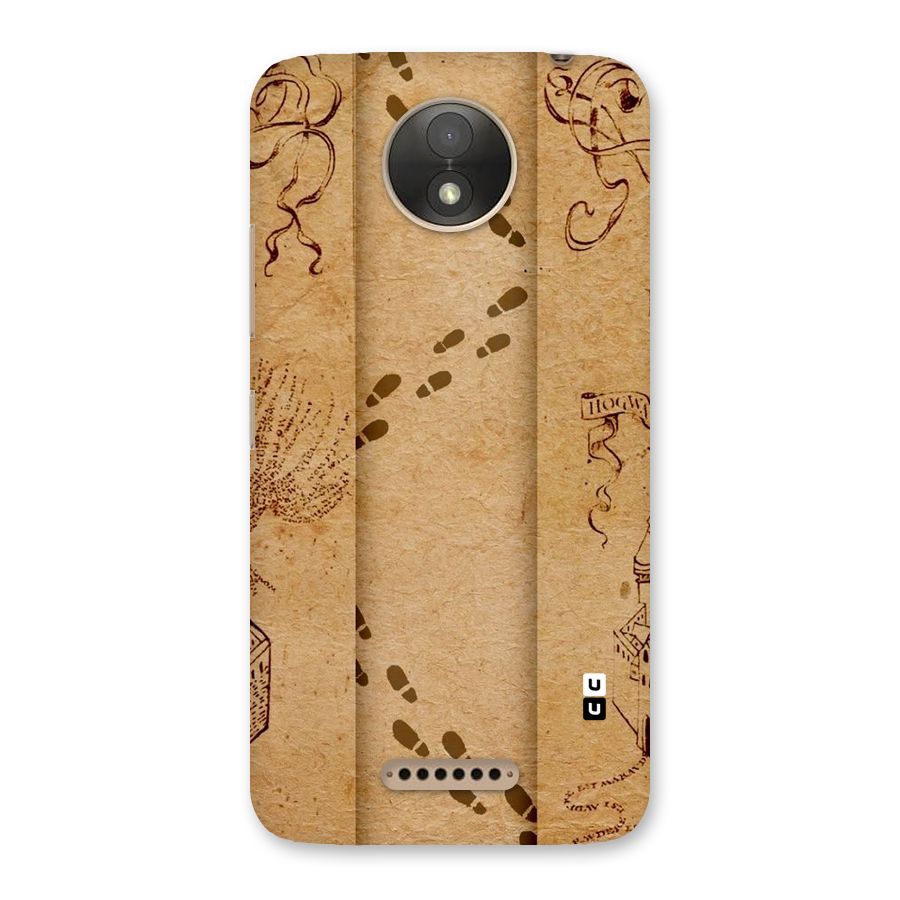 Footsteps Back Case for Moto C Plus