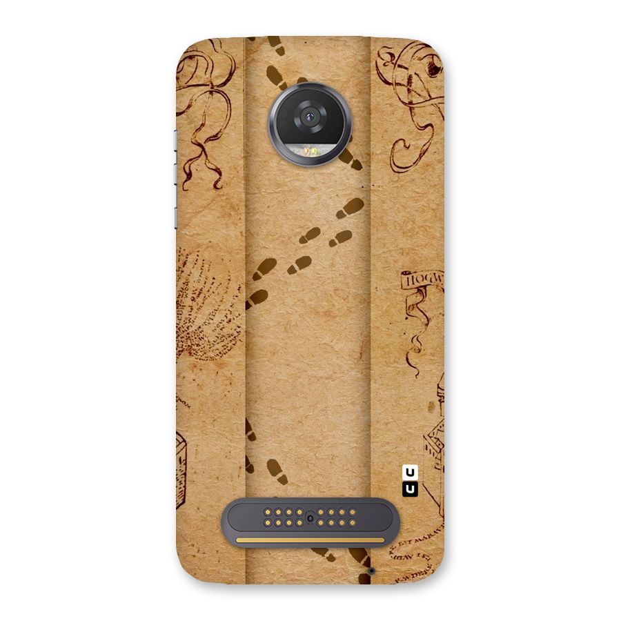 Footsteps Back Case for Moto Z2 Play