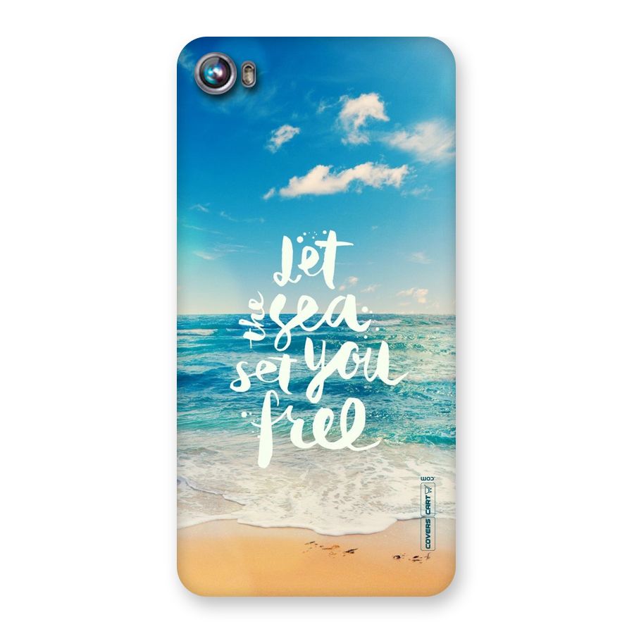 Free Sea Back Case for Micromax Canvas Fire 4 A107